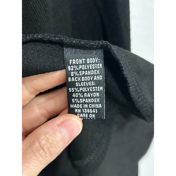 Anne French Womens Black Fringe Open Cardigan Sz XL - Picture 6 of 9